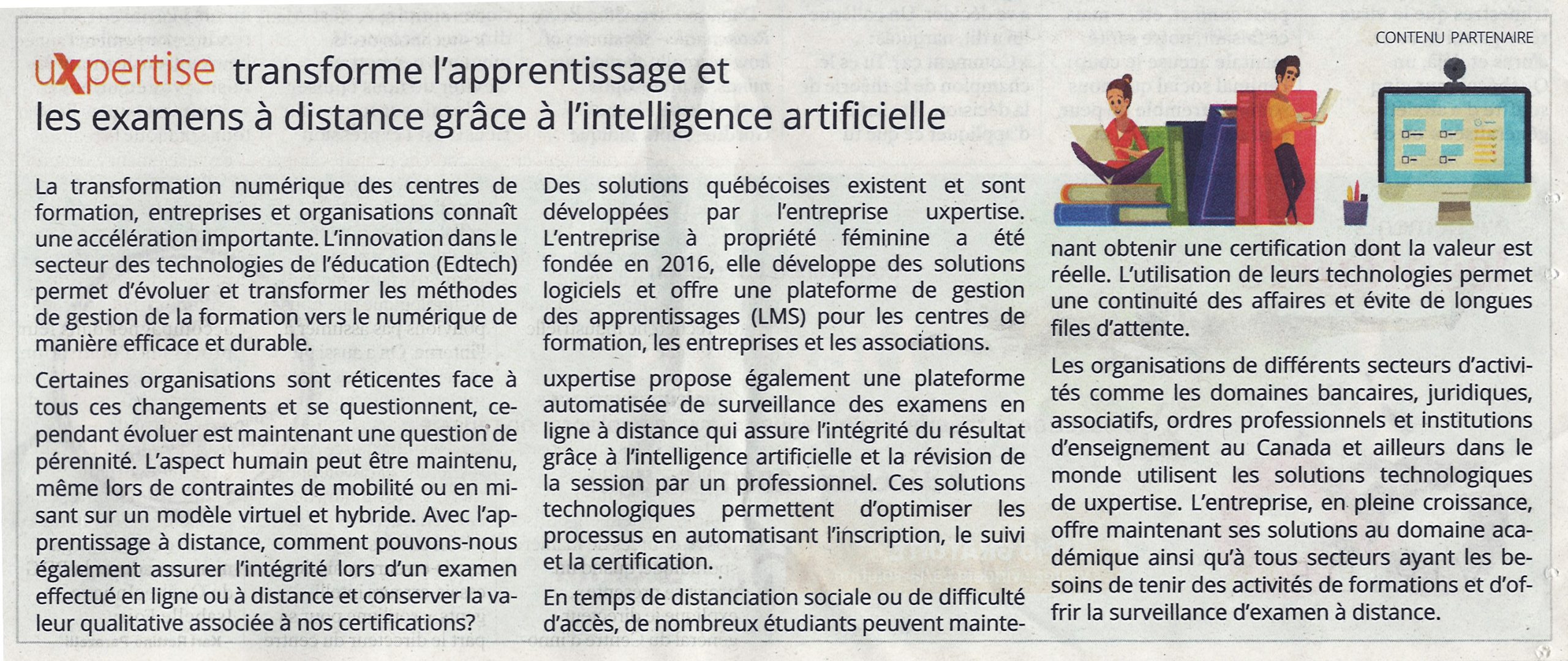 La transformation de l'apprentissage avec les solutions de uxpertise