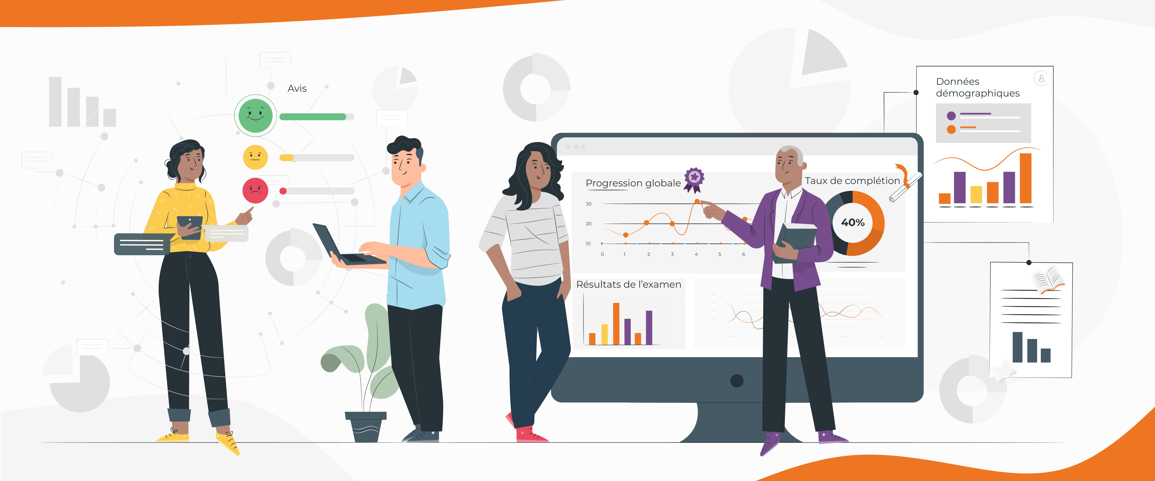 Rapport dans un LMS